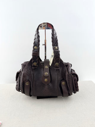 Chloe vintage python leather silverado leather bag