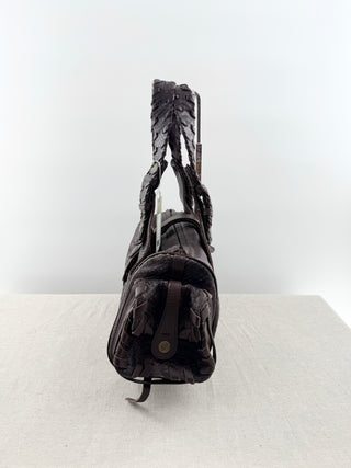Chloe vintage python leather silverado leather bag
