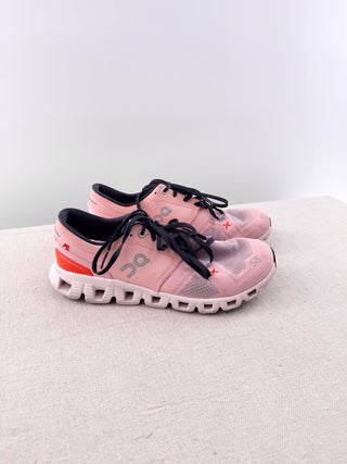 On Running Cloud X 3 Mesh Low Running Training Sneakers Rose/Sand Womens US 7