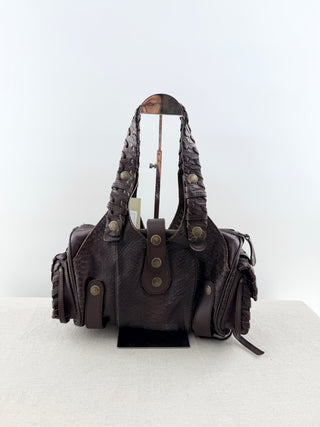 Chloe vintage python leather silverado leather bag