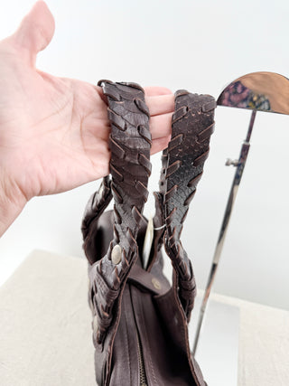 Chloe vintage python leather silverado leather bag
