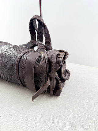 Chloe vintage python leather silverado leather bag