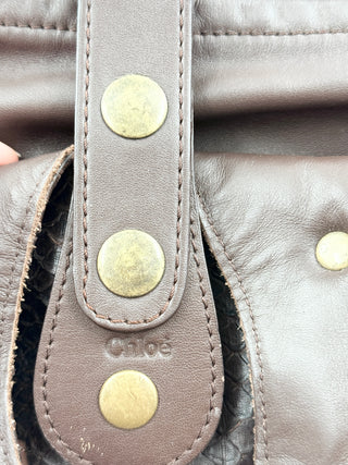 Chloe vintage python leather silverado leather bag