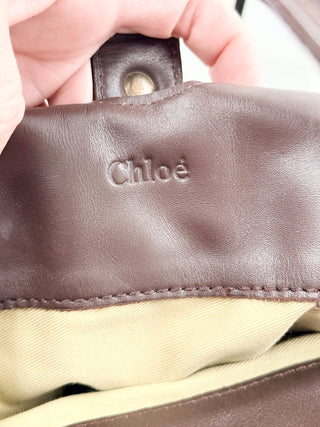 Chloe vintage python leather silverado leather bag