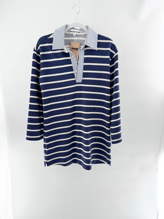 Maude Club knit striped mini dress, S