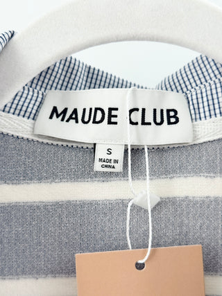 Maude Club knit striped mini dress, S