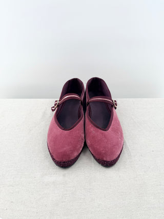 Flabelus mary jane flats velvet, 41
