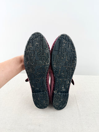 Flabelus mary jane flats velvet, 41