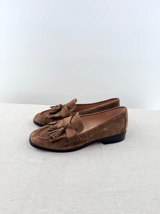 J crew suede loafers, 9.5