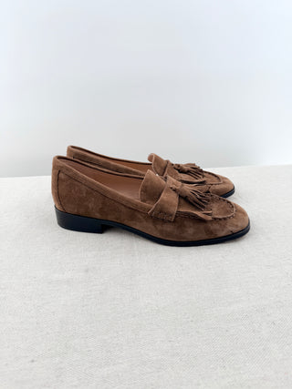J crew suede loafers, 9.5