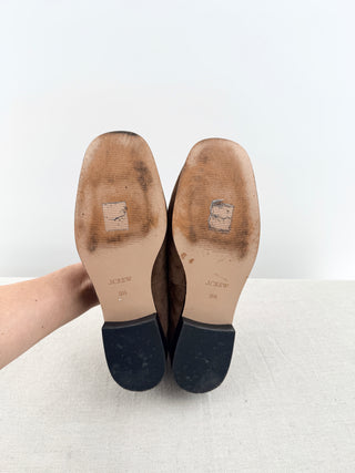 J crew suede loafers, 9.5