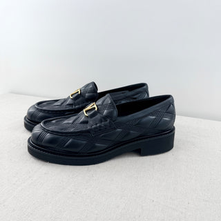 NWOT Valentino Garavani VLogo Quilted Chunky Loafers  Shoes Black Women's EU 40