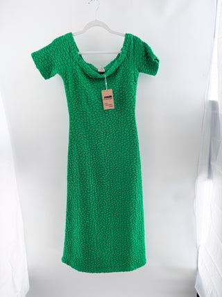 Baum und Pferdgarden knit textured midi dress bodycon, M