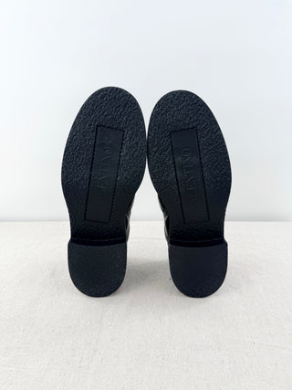 NWOT Valentino Garavani VLogo Quilted Chunky Loafers  Shoes Black Women's EU 40