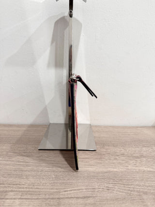 Gucci leather zip pouch flora