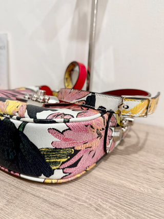 Christian Louboutin carasky floral leather shoulder bag