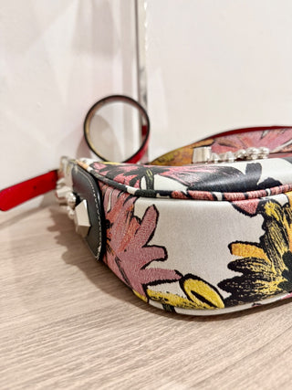 Christian Louboutin carasky floral leather shoulder bag