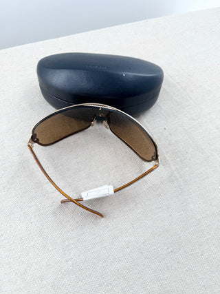Prada vintage oversized metal sunglasses SPR 62 H