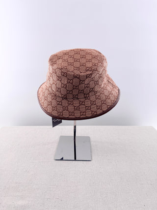 Gucci canvas GG print bucket hat, M