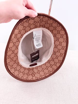 Gucci canvas GG print bucket hat, M
