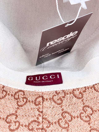 Gucci canvas GG print bucket hat, M