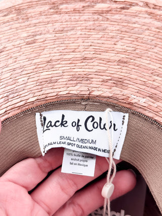 Lack of Color raffia hat palma boater, S/M