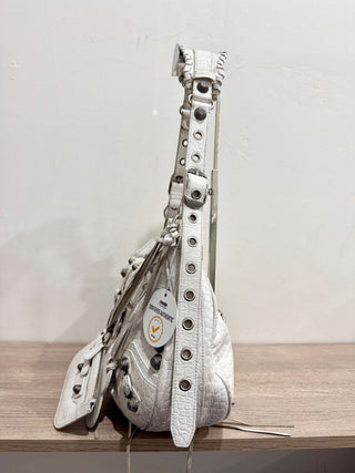 Balenciaga la cagole leather studded bag