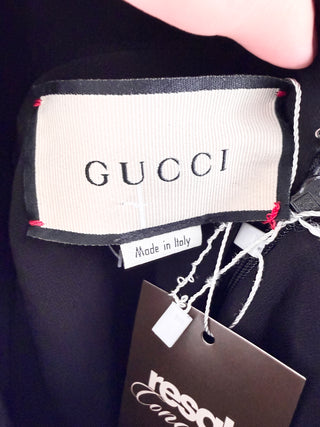 Gucci suede and metallic leather mini dress, 44 IT / US 8