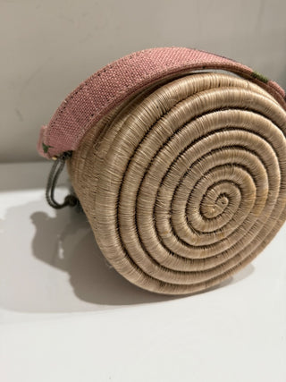 Maison Alma Paraiso Rose Bucket Handbag with Removable Strap