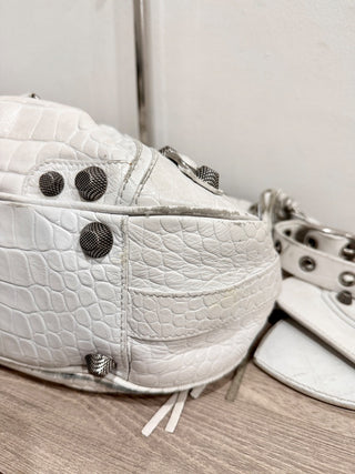 Balenciaga la cagole leather studded bag