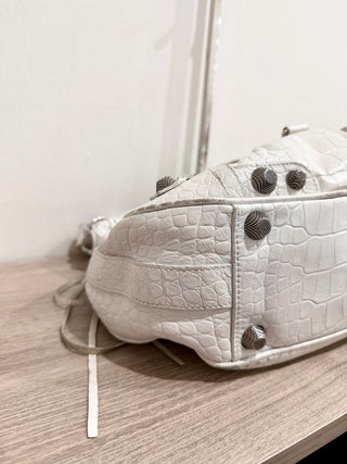 Balenciaga la cagole leather studded bag