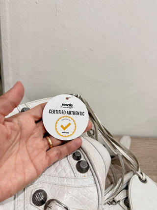 Balenciaga la cagole leather studded bag