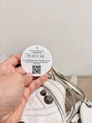 Balenciaga la cagole leather studded bag