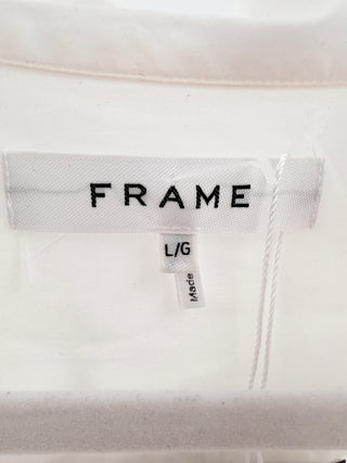 Frame cotton oversized button down shirt, L