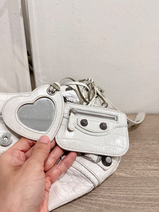 Balenciaga la cagole leather studded bag