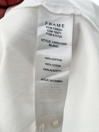 Frame cotton oversized button down shirt, L