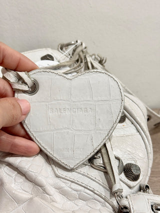 Balenciaga la cagole leather studded bag