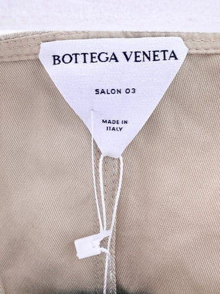 Bottega Veneta canvas front button mini dress sleeveless, 42 IT / US 6