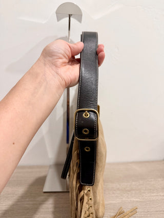 Coach suede fringe shoulder bag brooklyn 39