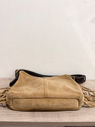 Coach suede fringe shoulder bag brooklyn 39