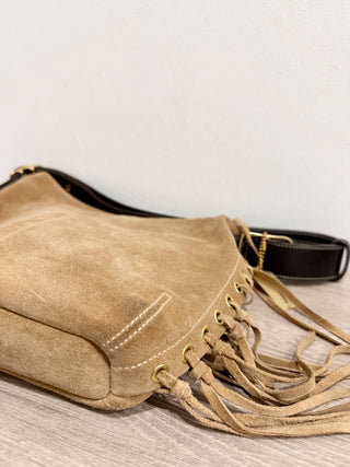 Coach suede fringe shoulder bag brooklyn 39