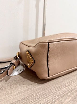 Prada leather camera bag long strap