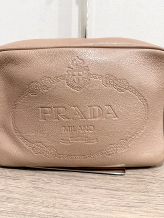 Prada leather camera bag long strap