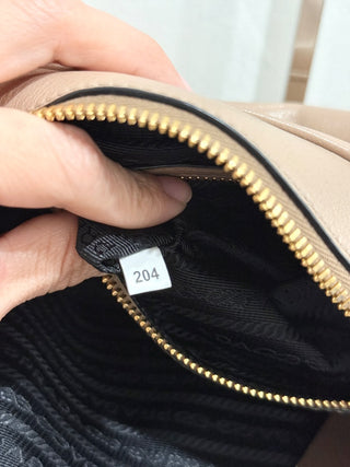 Prada leather camera bag long strap