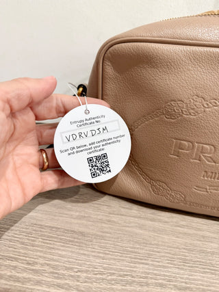 Prada leather camera bag long strap