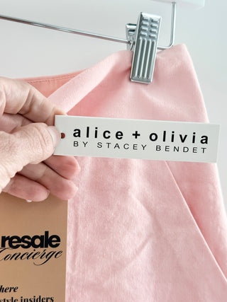 Alice & Olivia high waist linen shorts, 4