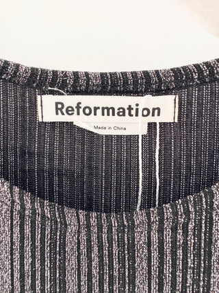 Reformation metallic mini dress, XS