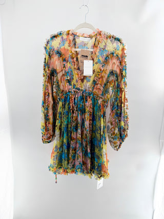Zimmermann estelle billow mini dress, US 4