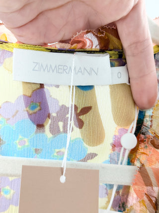 Zimmermann estelle billow mini dress, US 4
