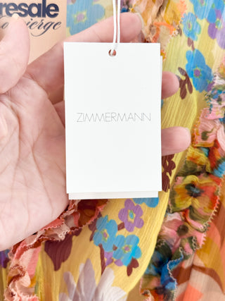 Zimmermann estelle billow mini dress, US 4